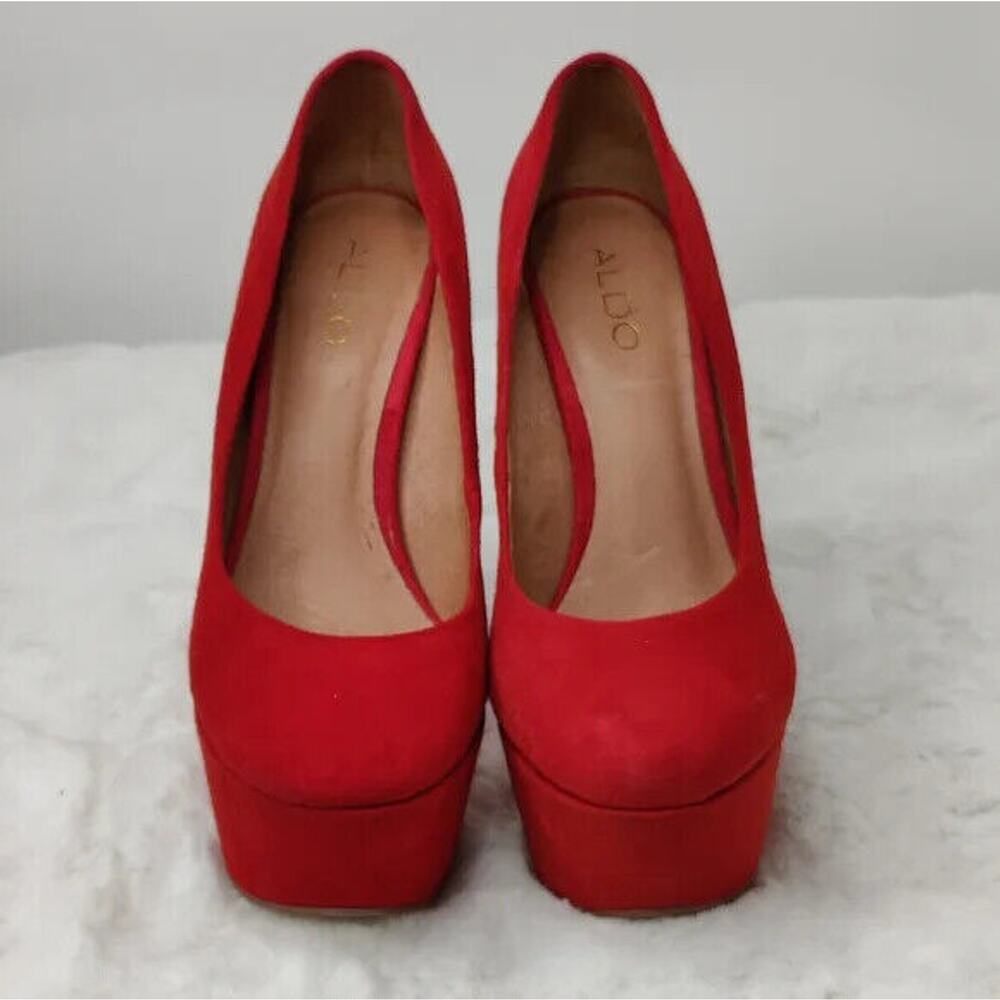 red y2k platform Pump by Aldo sz 8.5 - Picture 4 of 11